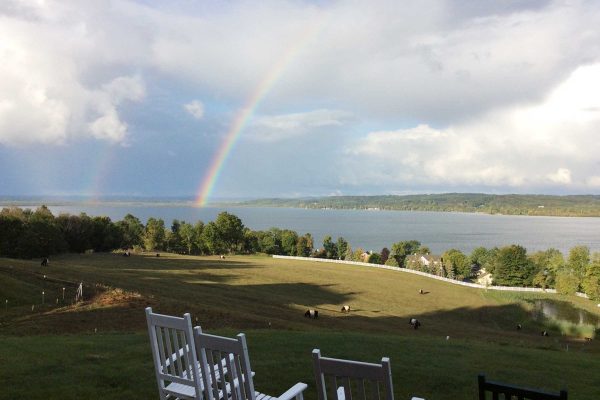 Double Rainbow Over Lake Leelanau